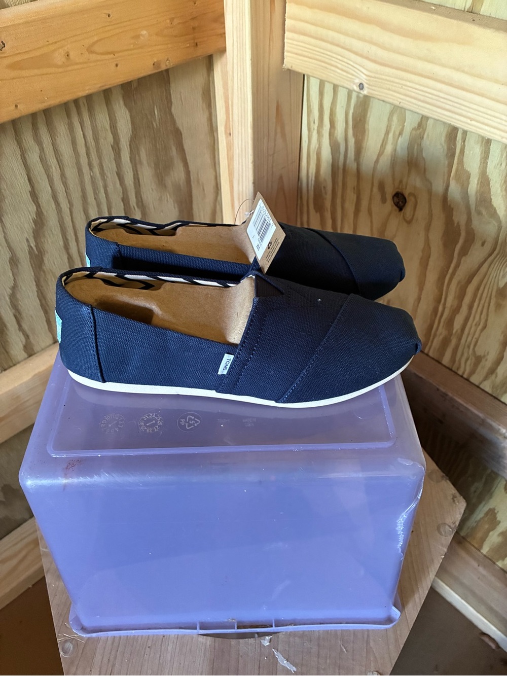 Toms Women’s Slip-On Canvas Shoes - Navy Blue